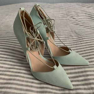 ASOS Mint Strappt Pointed Toe Heels